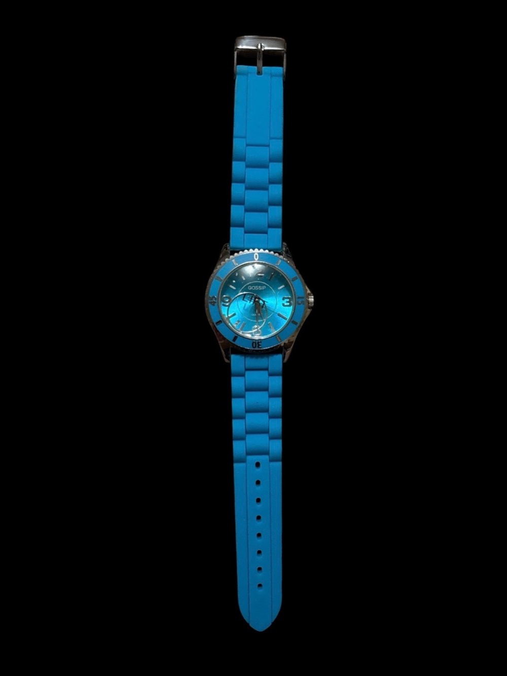 Gossip Turquoise Silicone Strap Watch NWOT